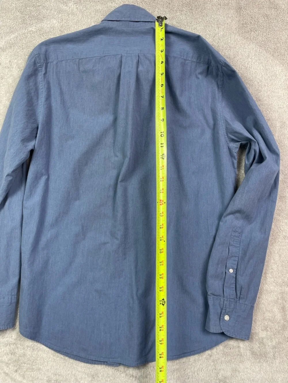 J.‎ Crew Men's Secret Wash Shirt - Medium - Classic Fit - Blue Stretch Cotton